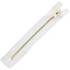 Aerzetix - C61342 - Set di 5 Cerniere Non separabili 16cm in Metallo - Cerniera Lampo - Colore Bianco - cursore tiretto pelletteria Cucito Gonna Vestito Abito Pantaloni merceria Borsa Gilet