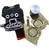MIGHTY SCAPERS Cylinder Piston Kit 39MM Part di sostituzione per Rebuild Motore Chainsaw Compatibile con MS182 MS 182C MS 182