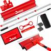 Delphi Set spatole 8 pezzi 60 cm con rullo e manico telescopico