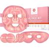 Medi Grade Maschera Viso e Occhi Rinfrescante - Gel a Tecnologia Medi Grade - Set Completo di Maschera per il Viso, Patch Occhi e Contorno Occhi, con Borsa - Rinfresca, Contro Gonfiore e Occhiaie