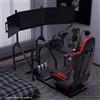 Hottoby Cockpit Del Simulatore Di Corse Con Sedile E Triplo Stand TV Adatta G29