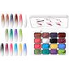 Generico Gel Pittura - 32ml Sfumata, 16 Colori Gradiente Tocchetto French Manicure | Adesivi Per Principianti Donne Ragazze Casa Salone Viaggio Festa Spa Studio