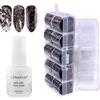 GZSYY Colla per Foil Nail Art Trasferimento Gel Unghie 20PCS Fogli Unghie Adesive Trasferimento Foil Unghie