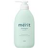 Merit Shampoo Pump 450 ml, shampoo giapponese per capelli & scalp care, fine schiuma, acido delicato, senza silicone, senza parabeni, profumo floreale naturale, prodotto in Giappone