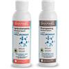 Sharmel France Duo Shampoo e balsamo senza solfato, senza silicone, kit prolunga lisciante brasiliano, 98% di ingredienti di origine naturale, 2 x 125 ml, prodotto in Francia