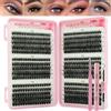 VEGCOO 558 Pezzi Ciglia Finte Extension Ciglia, 60-80-100D Curl Ciglia Finte Ciuffetti, 8-16mm Kit di Extension per Ciglia,Geschenke zum Muttertag und zum Valentinstagals Geschenk