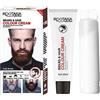 Lambo Tintura per barba per uomini, shampoo per baffi per barba, capelli grigi e tintura per barba, colore naturale e duraturo, per colorare barba e baffi, nero/marrone