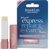 Jean & Len Lip Balm Express Repair & Care, protegge le labbra dalla disidratazione, con 1,5% di pantenolo lenitivo e burro di karité bio, cura labbra, senza olio di palma e minerale, vegano, 4,7 g