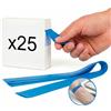 KMINA Laccio Emostatico (25 Unità) Blu 45 x 2,5 cm Elastico Senza Lattice con Superficie Zigrinata su Entrambi i Lati Alta Resistenza in TPR Facile da Usare