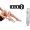 CLICLED Mini epilatore donna depilatore portatile 4 in 1 rasoio viso gambe ricarica USB