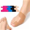 NARYVORA 30 PCS Hallux Valgus Tape Set - 4 Colori (Rosso Blu Nero Nudo) Nastro Kinesiologico Pre-tagliato per Correttore Alluce Valgo & Alluce Valgo Rimedi - Traspirante & Ipoallergenico per Uomo e Donna