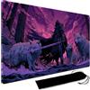 MPLRC PLAYMAT MTG, tappetino da gioco con custodia impermeabile nera, dimensioni 60 x 35 cm, con bordi cuciti MTG, tappetino da gioco con carte collezionabili, tappetino da gioco TCG (senza zona, 7)
