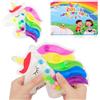 Ainiv Color Sorting Toys per Bambini Piccoli, Giocattoli per capacità Motorie Fini, Giocattoli Educativi di Abbinamento dei Colori, Giochi di Abilità Matematiche Montessori, Unicorno