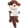 DONCOO Positiva Lontra,Lontra Peluche Patata Positiva di Supporto Emotivo,Un Piccolo Abbraccio Portafortuna,Motivational Gifts,Portafortuna da Regalare per La Famiglia Gli Amici