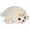 Uni-Toys - Bambino con foca bianca - 33 cm (lunghezza) - foca di peluche, cane di mare - peluche