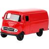 Toi-Toys Mercedes Benz L319 Window Panel Bus 11 cm modello auto in metallo modello auto con motore di ritiro Welly 4 varianti 47 (rosso)