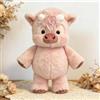 Starnearby Peluche che Corre, Peluche Mucca Highland 45 cm, Giocattolo di Peluche di Cinghiale Selvatico, Zampe Mobili, Adorabile Bambola Antistress, Bambola Animali per Uomini, Donne, Bambini (Mucca rosa)