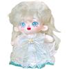 niannyyhouse Bambola di peluche da 20 cm, con capelli lunghi, corpo umanoide farcito senza attributo, corpo normale, abbigliamento indossabile, regali (a-24, senza scheletro)