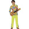 FIESTAS GUIRCA | Costume Hippie Boy Bambino (3-4 anni) - Camicia e Pantaloni - Costumi Anni 60, Retrò e Flower Power per Halloween, Carnevale e Feste a Tema - Ideale per Bambini - Verde e Multicolore