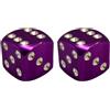 cyclingcolors 2x Cappucci delle valvole cappuccio tappi valvola forma di dado in alluminio Schrader per pneumatici bici moto auto auto quad monopattino, viola
