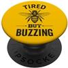 Beekeeping Honey Farm Funny Farmer Appar Apicoltore Miele Allevatore di api stanco ma ronzante apicoltura PopSockets PopGrip Adesivo
