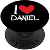 I Love Daniel Name Friendship Tees I Love Daniel Nome Personalizzato Uomini Ragazzo BFF Amico Cuore Ragazzo PopSockets PopGrip Adesivo