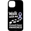 Stomach Cancer Warrior Gifts for Women a Custodia per iPhone 15 Plus Consapevolezza del cancro allo stomaco Pervinca Novembre Cancro allo stomaco