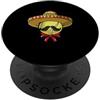 Tennis Player Cinco De Mayo - DressedFor Sombrero Palla da Tennis Cinco De Mayo Tennis Player Sport PopSockets PopGrip Adesivo