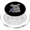 Stomach Cancer Warrior Gifts for Women a Consapevolezza del cancro allo stomaco Pervinca Novembre Cancro allo stomaco PopSockets PopGrip per MagSafe