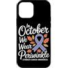 Stomach Cancer Warrior Gifts for Women a Custodia per iPhone 12 mini Consapevolezza del cancro allo stomaco Pervinca Novembre Cancro allo stomaco