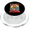 La Guadalupana Patrona Santa María de Gu Our Lady Virgen De Guadalupe Saint Virgin Mary Roses Flowers PopSockets PopGrip per MagSafe