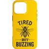 Beekeeping Honey Farm Funny Farmer Appar Custodia per iPhone 16 Pro Apicoltore Miele Allevatore di api stanco ma ronzante apicoltura