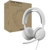 Logitech Zone Wired 2 for Business - Cuffia con microfono con cancellazione del rumore con ANC ibrida adattiva, certificazione Microsoft Teams, USB-C con adattatore USB-A - Bianco