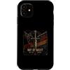 Christian Warrior Scripture Faith Sword Custodia per iPhone 11 Non per potere, ma con il suo potere spada cristiana
