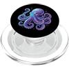 Polpo Oceano Acquerello Immersioni Subac Polpo Colorato Subacqueo PopSockets PopGrip per MagSafe