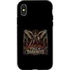 Angel Warrior Medieval Gothic Dark Fanta Custodia per iPhone X/XS Caduta Delle Tenebre Arcangelo Guerriero Fantasy