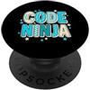 Computer Programming Scripting Expert Sviluppatore software Code Ninja PopSockets PopGrip Adesivo