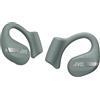 JVC NEarphones HA-NP50T-G, auricolari True Wireless, design a orecchio aperto, riduzione attiva del rumore, multi-punto, IPX4, muting microfono, 38 ore di autonomia, BT 5.3, verde salvia
