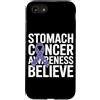 Stomach Cancer Warrior Gifts for Women a Custodia per iPhone SE (2020) / 7/8 Consapevolezza del cancro allo stomaco Pervinca Novembre Cancro allo stomaco