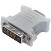 conecto CC20103 Adattatore monitor analogico per monitor DVI-D maschio VGA femmina (24+1 polo maschio/15 poli), grigio