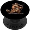 Caccia Al Castoro Caccia Alla Salvezza D Divertente Cacciatore Di Castori. Divertente Motivo Di PopSockets PopGrip Adesivo