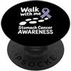 Stomach Cancer Warrior Gifts for Women a Consapevolezza del cancro allo stomaco Pervinca Novembre Cancro allo stomaco PopSockets PopGrip Adesivo