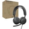 Logitech Zone Wired 2 for Business - Cuffia con microfono con cancellazione del rumore con ANC ibrida adattiva, certificazione Microsoft Teams, USB-C con adattatore USB-A - Graphite