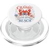 Crabby Beach Vibes Se Crabby, per favore, torna in spiaggia Funny Mood Crab PopSockets PopGrip per MagSafe