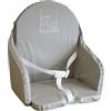 Looping Cuscino per seggiolone in PVC | Impermeabile, con cinghie, Made in France | Grigio