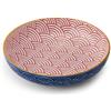 Mikasa Ciotola in gres blu con motivo ad arco, 21 cm