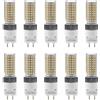 RYTM Confezione da 10) Lampada LED G12 25 Watt 2500 Lumen G12 Sorgente luminosa G12 Bi-Base LED Lampada per mais (equivalente alogeno da 250 Watt) Ventilatore a dissipazione del calore incorporato, non