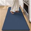 COLOR&GEOMETRY 10mm Tappeto da Cucina Antifatica-Runner più largo antiscivolo 60x150cm, Impermeabile e Antiolio, Imbottitura Morbida in Memory Foam, Ideale per Zona Lavello, Piano Cottura, Blu
