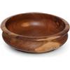 Wogeka Squisita ciotola in legno da 20 cm, realizzata a mano in teak come idea regalo per la decorazione teak 14