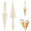 Hapivida Stampo per Cono Gelato, 23,5 cm Stampi per Corno Crema in Plastica Rullo per Cono per Cialde Gelato Fai Da Te Rotolo di Uova Porta Gelato per Fare Waffle (2 Pezzi)